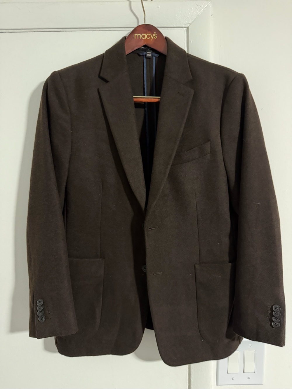Banana Republic Dark Brown Men's Blazer - Two-Button Sport Coat
